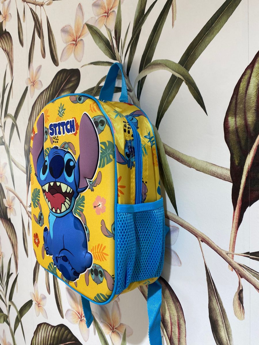 Mochila 3D de Stich amarilla 31cm - Imagen 2