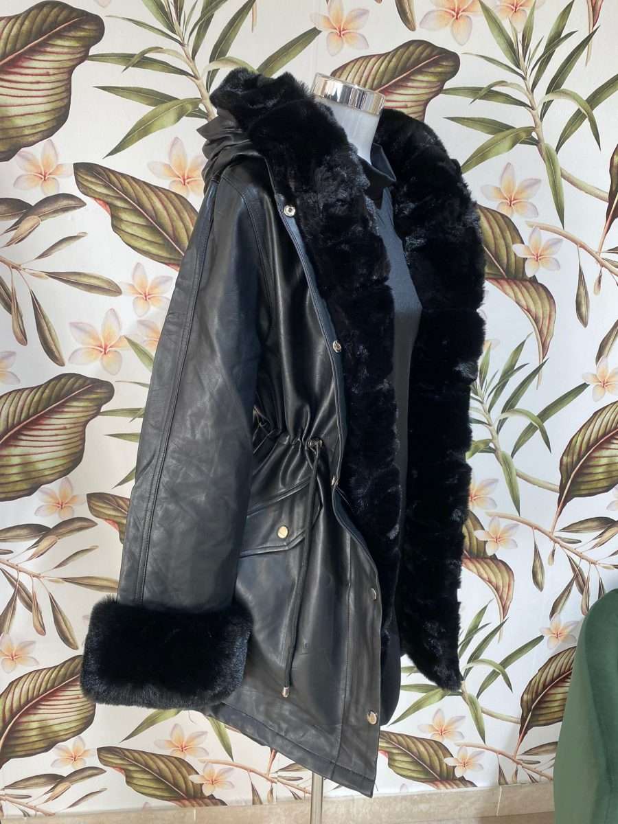 Parka de Polipiel con pelo desmontable - Imagen 2