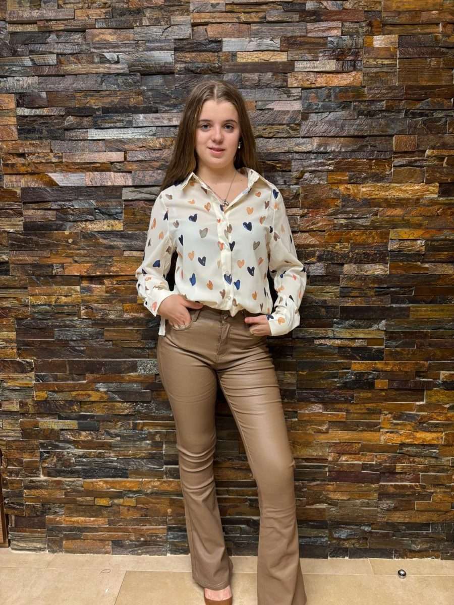 Camisa con Estampado de Corazones - Imagen 2