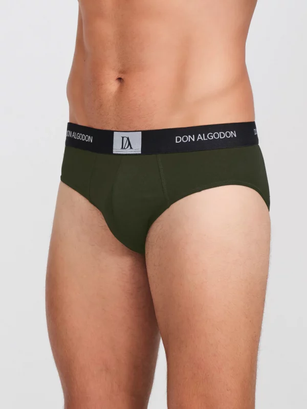 Calzoncillo Slip Básico Hombre Algodón - Pack 2