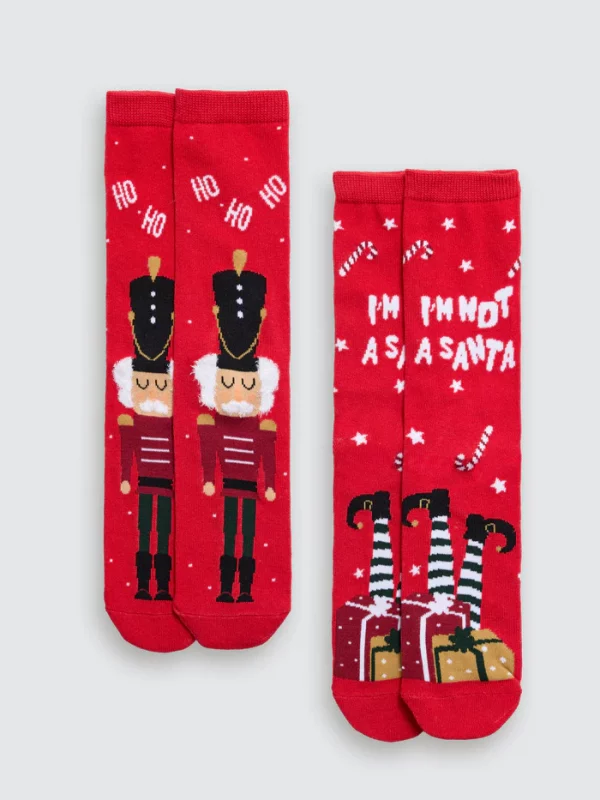 Pack 2 calcetines mujer Navidad