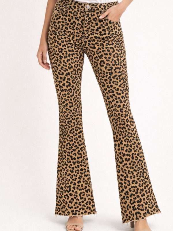 Pantalón Flared Animal Print
